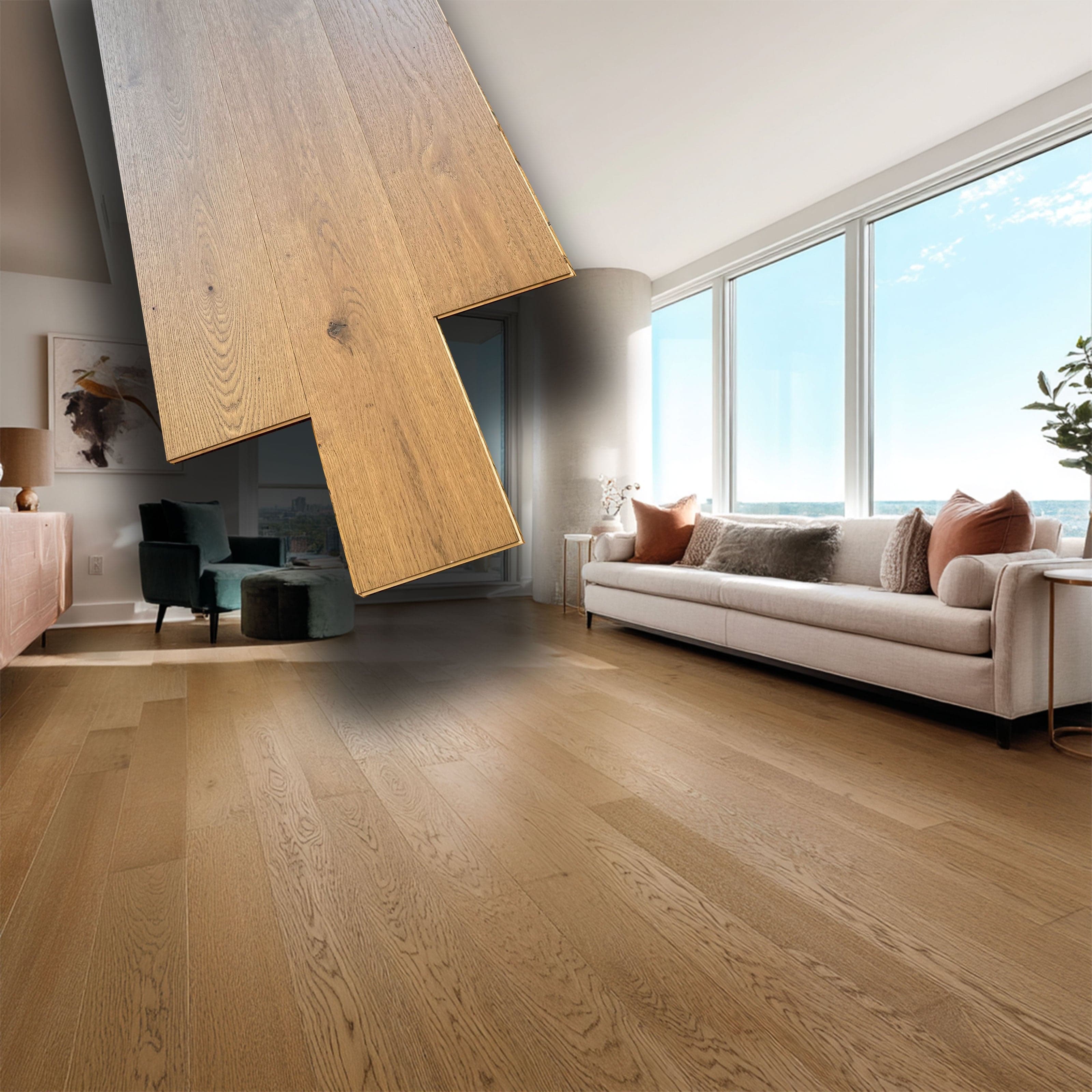 €29,99MQ *MEGA STOCK* Lotto da 31mq di Listone prefinito ROVERE CAPPUCCINO  Vern. bisell. Spazz. 11,5x180x1800mm (2 nobile)