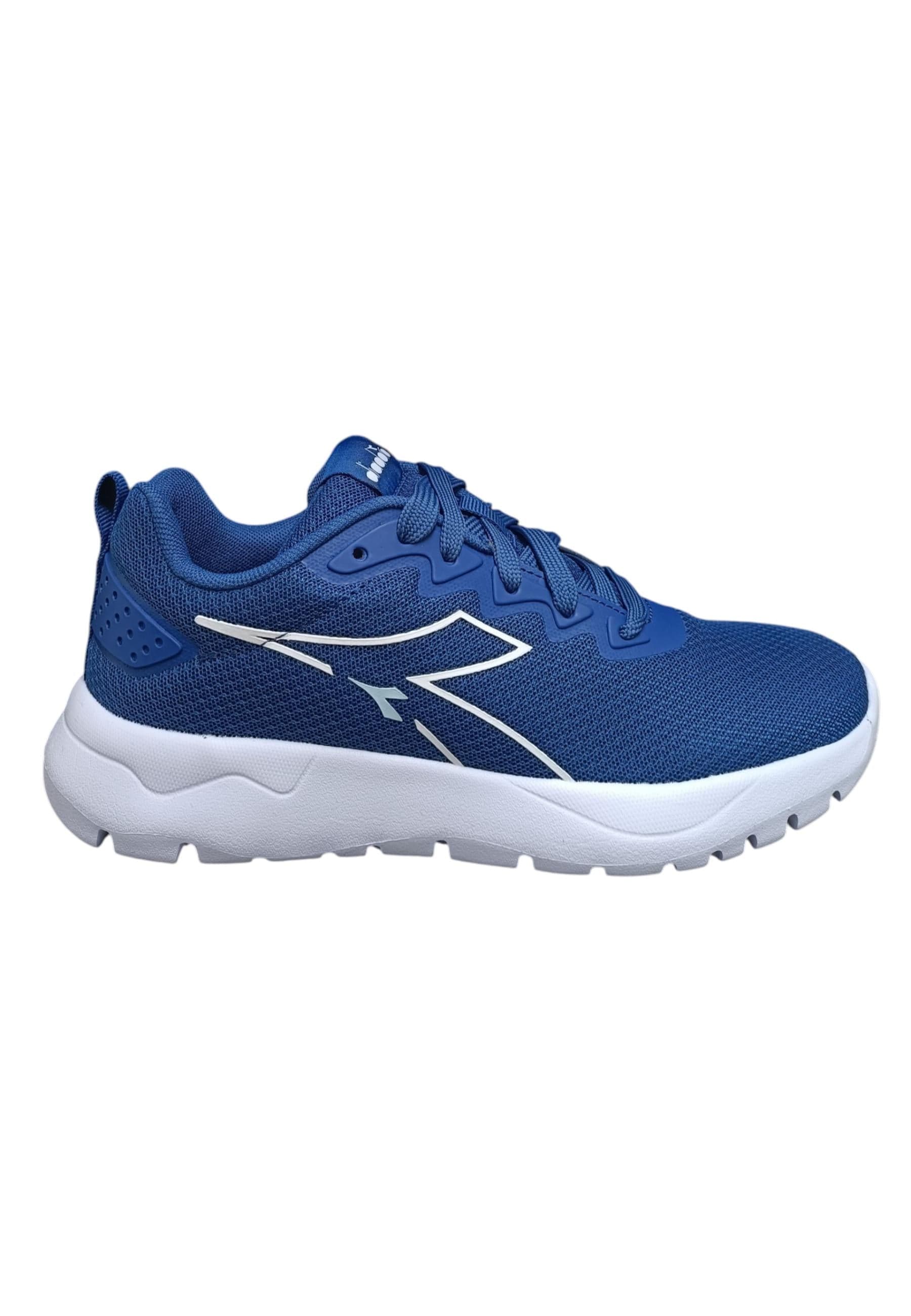 Scarpe sneakers Bambini e ragazzi Diadora evo run  blue-bianco laccio - 6