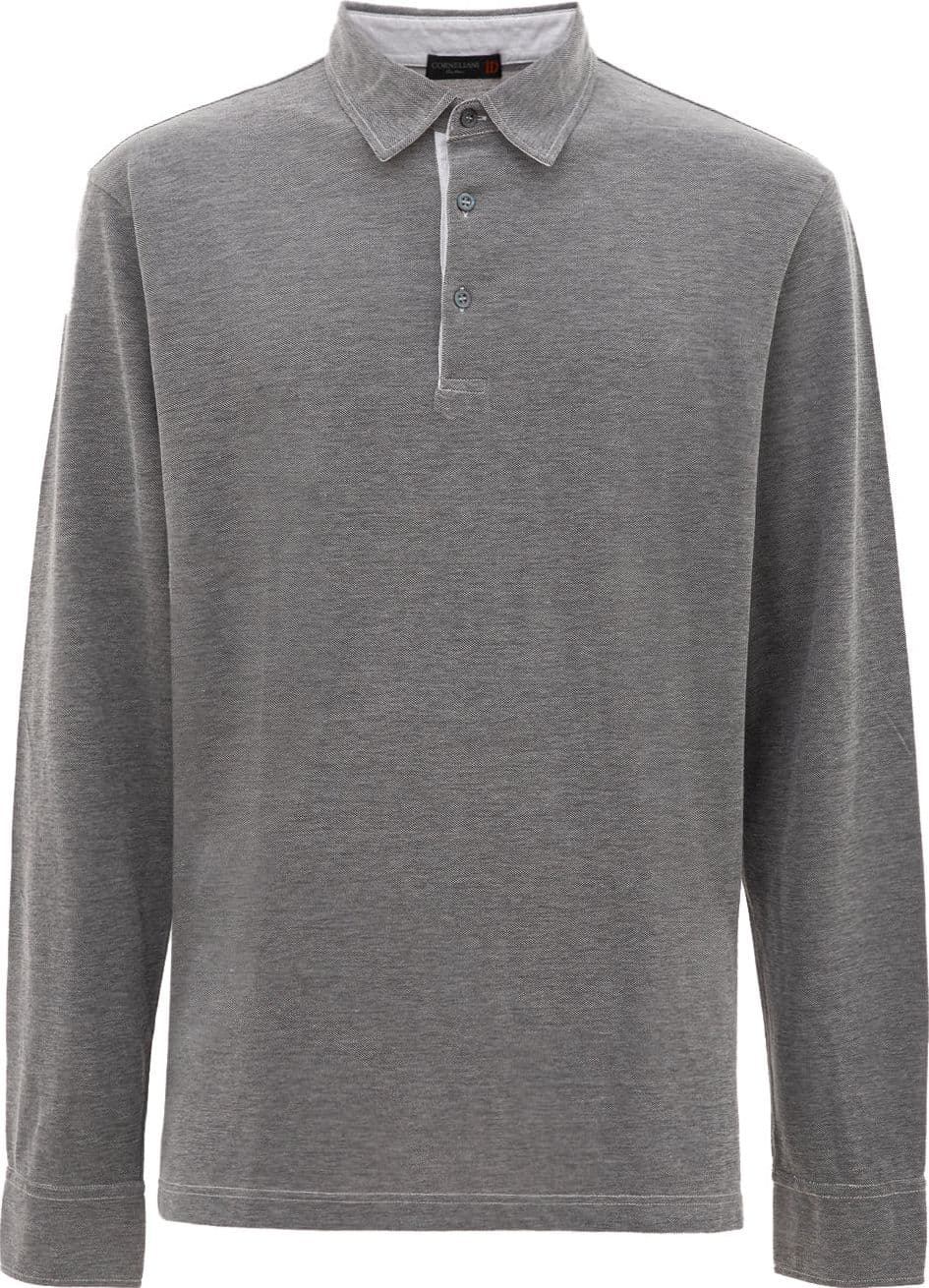 Corneliani Polo  Grigia a Maniche lunghe