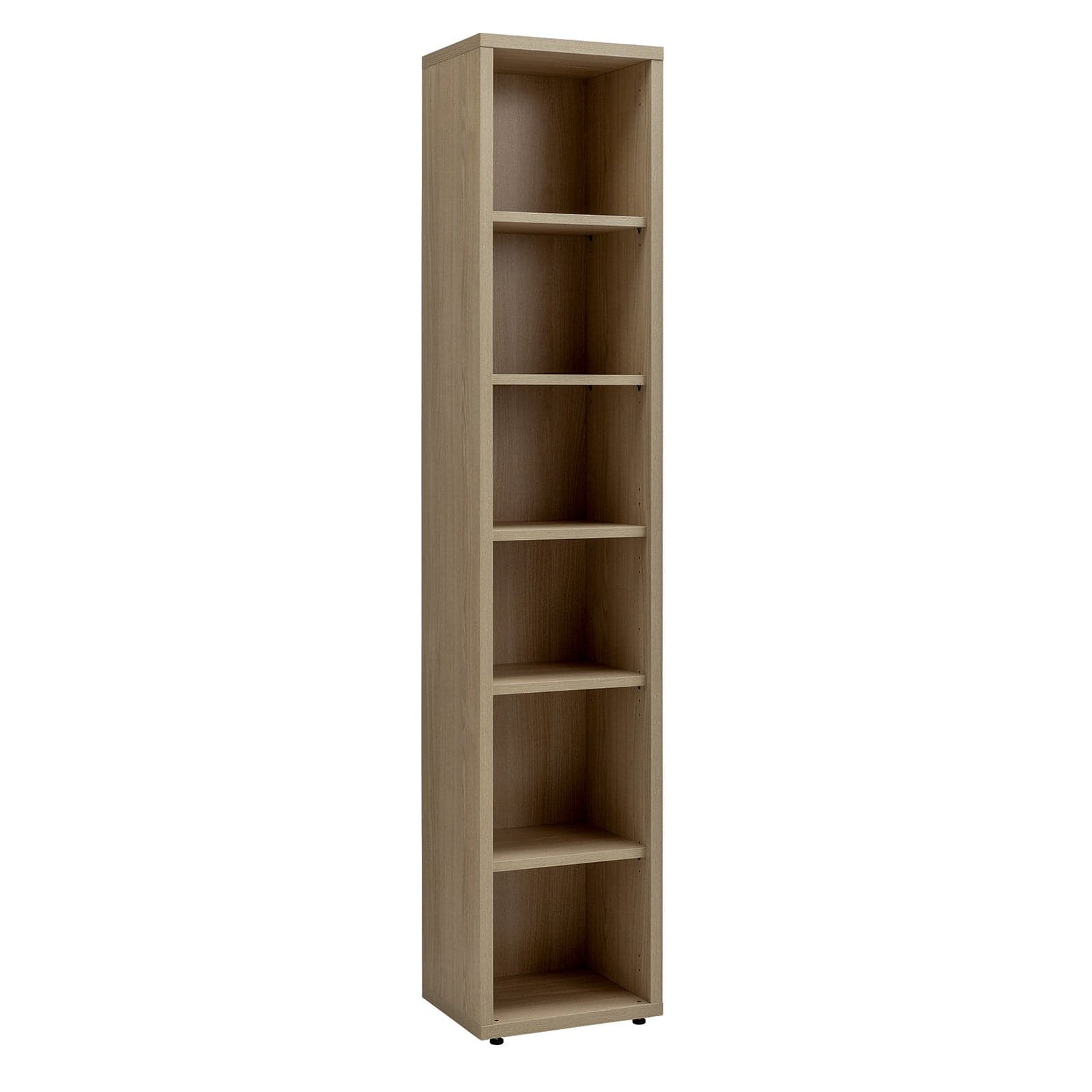 Libreria stretta con 6 ripiani in legno da ufficio e cameretta arredamento "Made in Italy" - 7