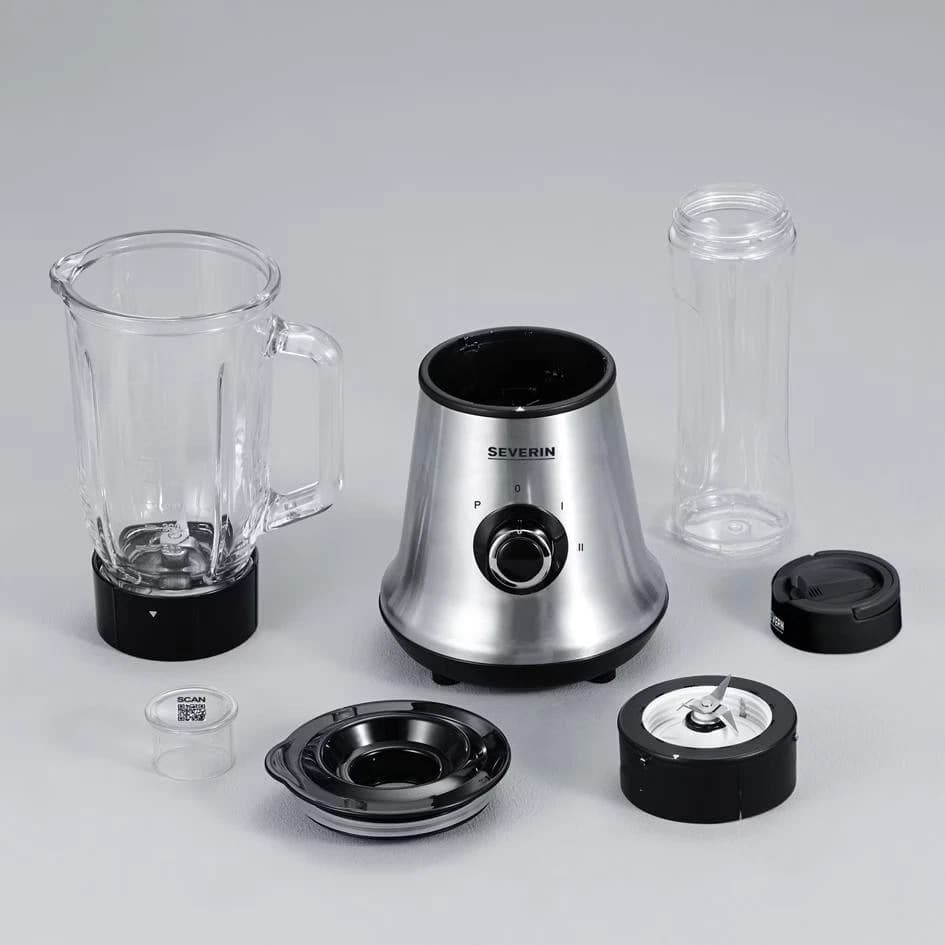 Severin Frullatore Multimixer e Smoothie Mix & Go in Acciaio inox e Bicchiere in Vetro 500 W - SM 7971 in Autocategorizzazione Elettroccasione - Terlizzi, commercioVirtuoso.it