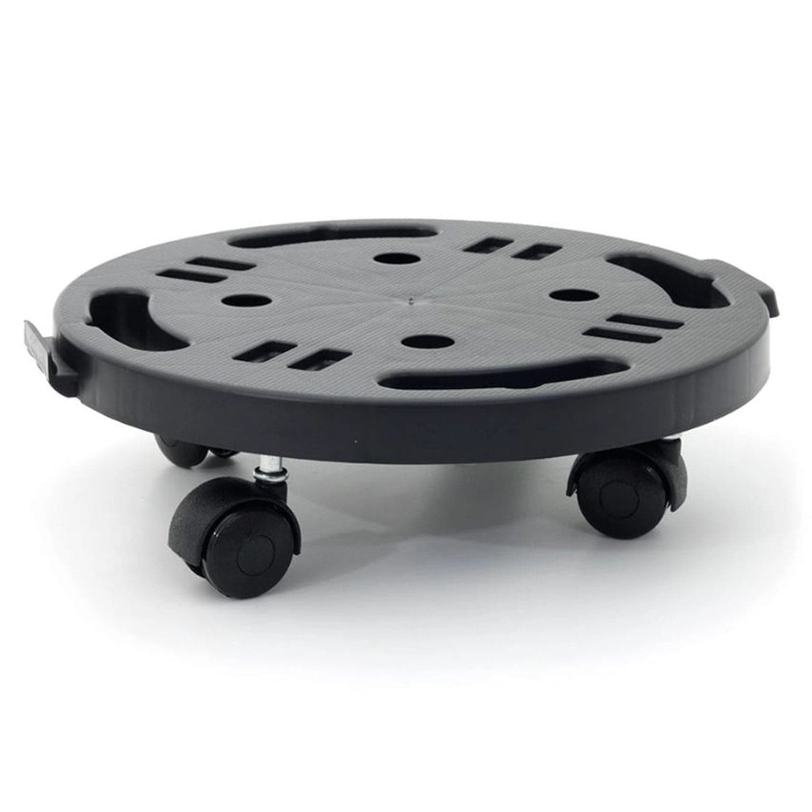 Sottovaso circolare a carrello con ruote bidirezionali in Resina "Made in Italy" – Ø 30 cm – Art Plast