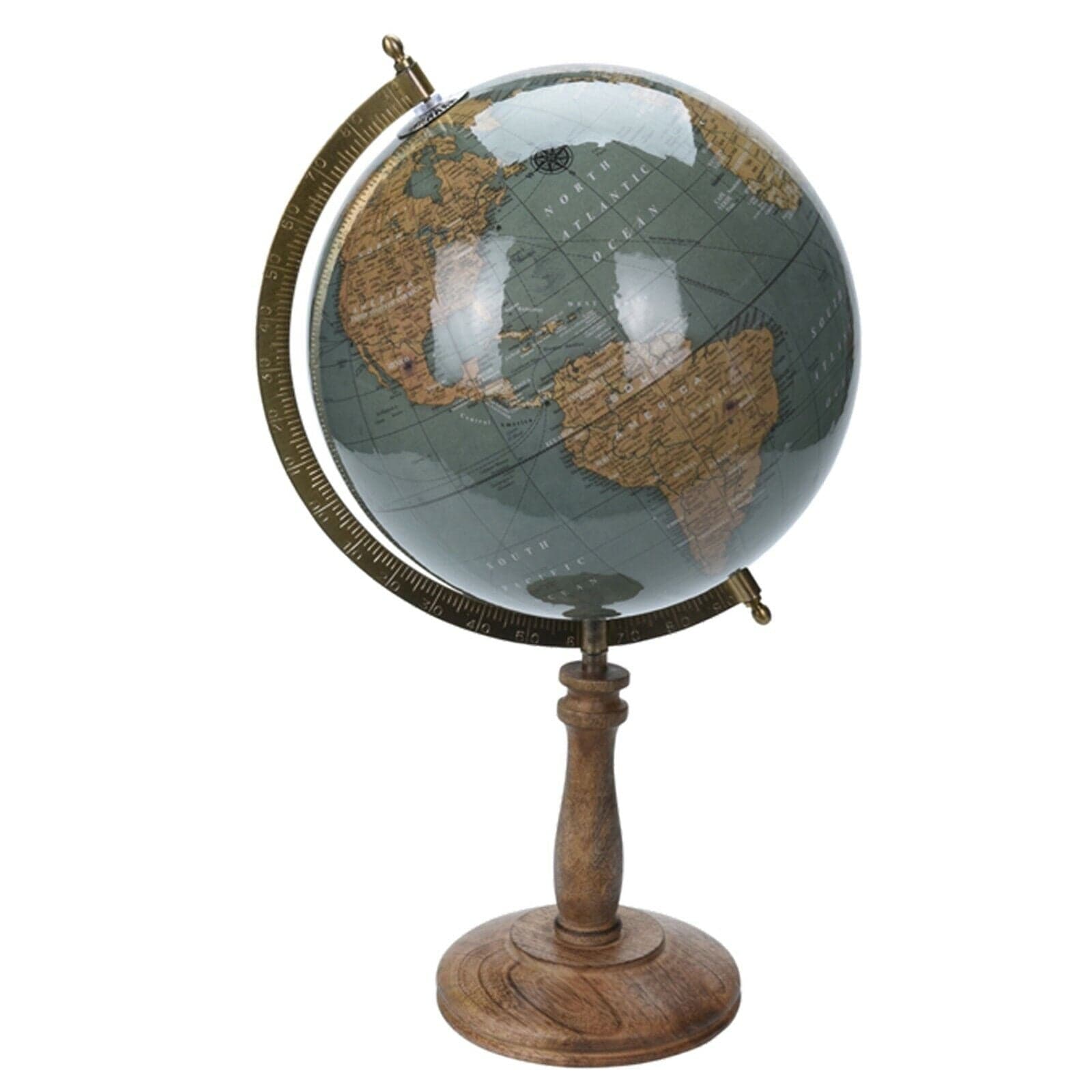 Mappamondo con base in legno per decorazione interno - 15
