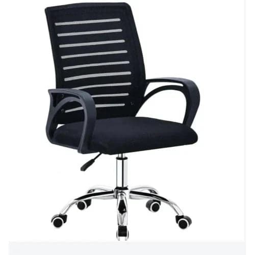 POLTRONA UFFICIO CHESTER NERA 57X56X92-101CM