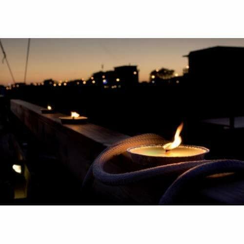 Ceri alla citronella in coccio di terracotta segna passi per matrimoni ed eventi Ø 14,5 cm in Candele in vasetto La Zappa - Altamura, commercioVirtuoso.it