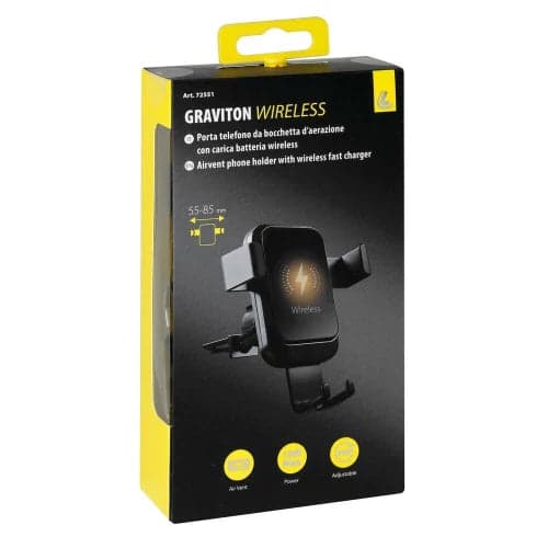 Graviton Wireless, porta telefono per bocchette d'aerazione con carica batteria in Autocategorizzazione Più Di Più Ideas - Casalnuovo di Napoli, commercioVirtuoso.it