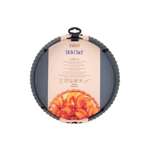 H&H - Stampo Crostata Dèli Chef Fondo Amovibile ø 28 cm in Autocategorizzazione Più Di Più Ideas - Casalnuovo di Napoli, commercioVirtuoso.it