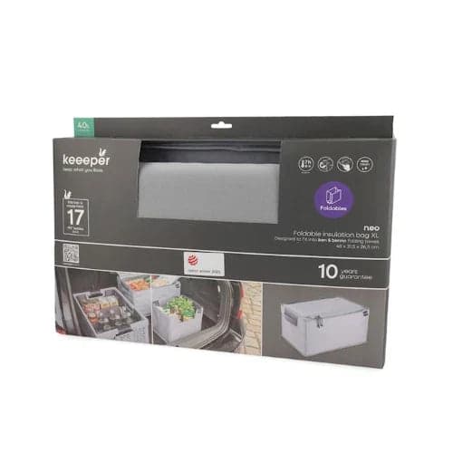 keeper - Organizer termico pieghevole neo in poliestere colore grigio cm 48x31,5x26,5 in Autocategorizzazione Più Di Più Ideas - Casalnuovo di Napoli, commercioVirtuoso.it