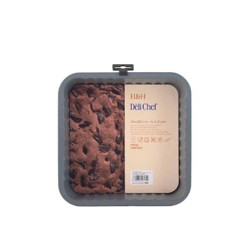 H&H - Tortiera Quadrata Dèli Chef 25 cm in Autocategorizzazione Più Di Più Ideas - Casalnuovo di Napoli, commercioVirtuoso.it