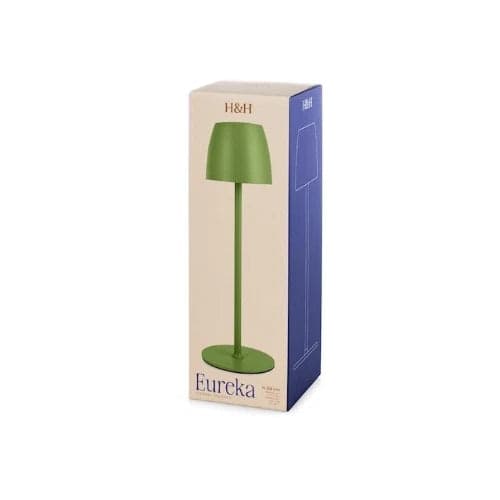 H&H - Lampada eureka da tavolo in metallo verde cm 38 in Autocategorizzazione Più Di Più Ideas - Casalnuovo di Napoli, commercioVirtuoso.it