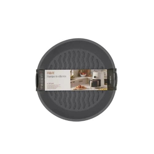 H&H - Contenitore in silicone per friggitrice ad aria tondo cm 23 in Autocategorizzazione Più Di Più Ideas - Casalnuovo di Napoli, commercioVirtuoso.it