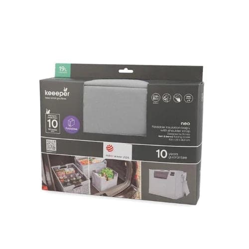 keeper - Organizer termico pieghevole neo in poliestere colore grigio cm 31,5x23x26,5 in Autocategorizzazione Più Di Più Ideas - Casalnuovo di Napoli, commercioVirtuoso.it