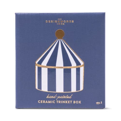 Scatola portagioie in ceramica - Strisce blu navy in Autocategorizzazione Più Di Più Ideas - Casalnuovo di Napoli, commercioVirtuoso.it