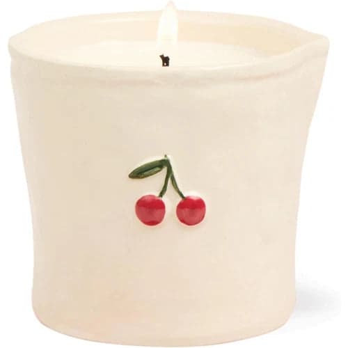 Candela in ceramica Bistro da 226 g (8 oz) con decorazione a ciliegia in rilievo - Ciliegia affumicata in Autocategorizzazione Più Di Più Ideas - Casalnuovo di Napoli, commercioVirtuoso.it