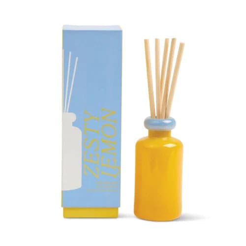 Diffusore in vetro impilabile da 94 ml (3,2 fl oz) giallo e blu - Limone frizzante in Autocategorizzazione Più Di Più Ideas - Casalnuovo di Napoli, commercioVirtuoso.it