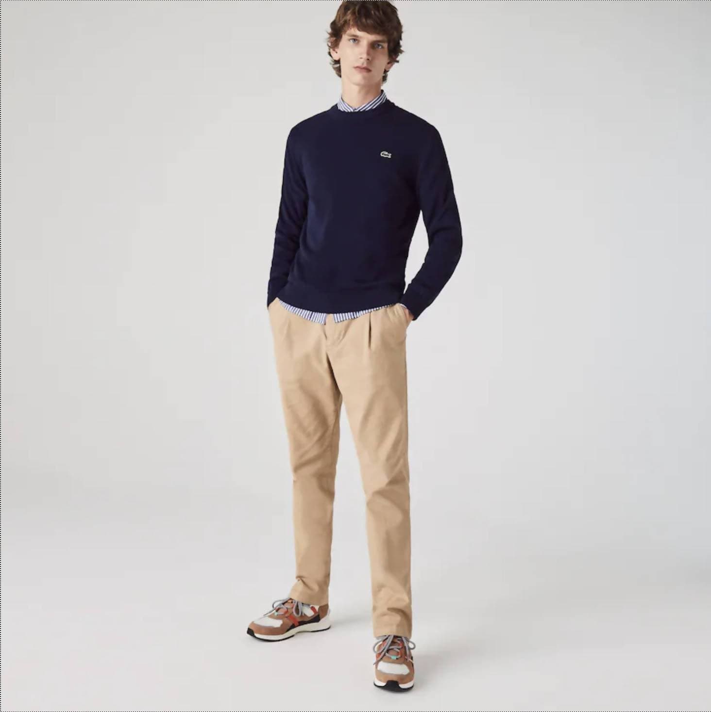 Lacoste Pullover Uomo Blu Girocollo 100% Cotone Organico Maglione Fashion Logo Coccodrillo Collo Rotondo in Maglioni Euforia - Bronte, commercioVirtuoso.it