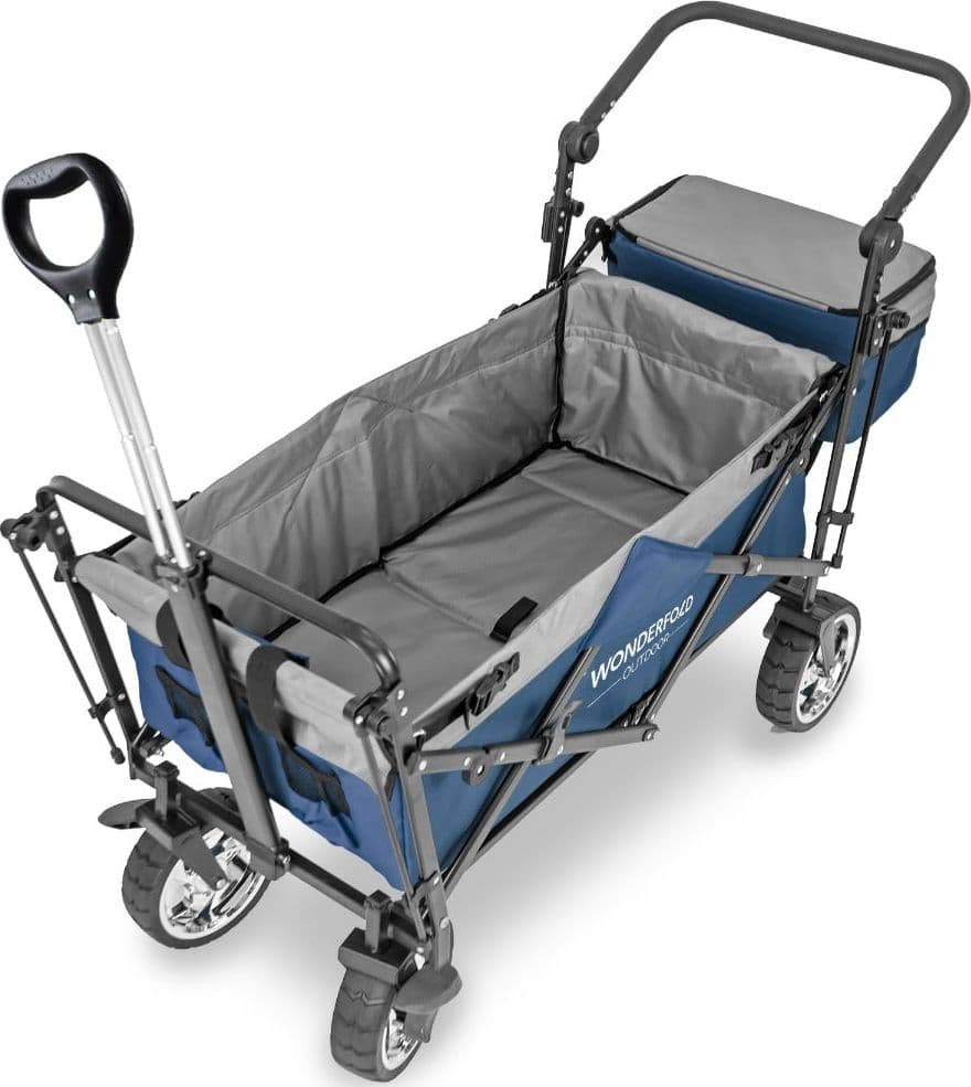 Passeggino pieghevole con tettuccio e traino Wonderfold S4-Blu in Passeggini compatti La Casa Del Bebè - Napoli, commercioVirtuoso.it