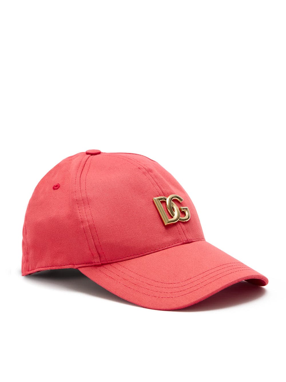Dolce &amp; Gabbana Cappellino Baseball Rosso con Logo Gold DG da uomo in Cappellini da baseball Drestige - Casamassima, commercioVirtuoso.it