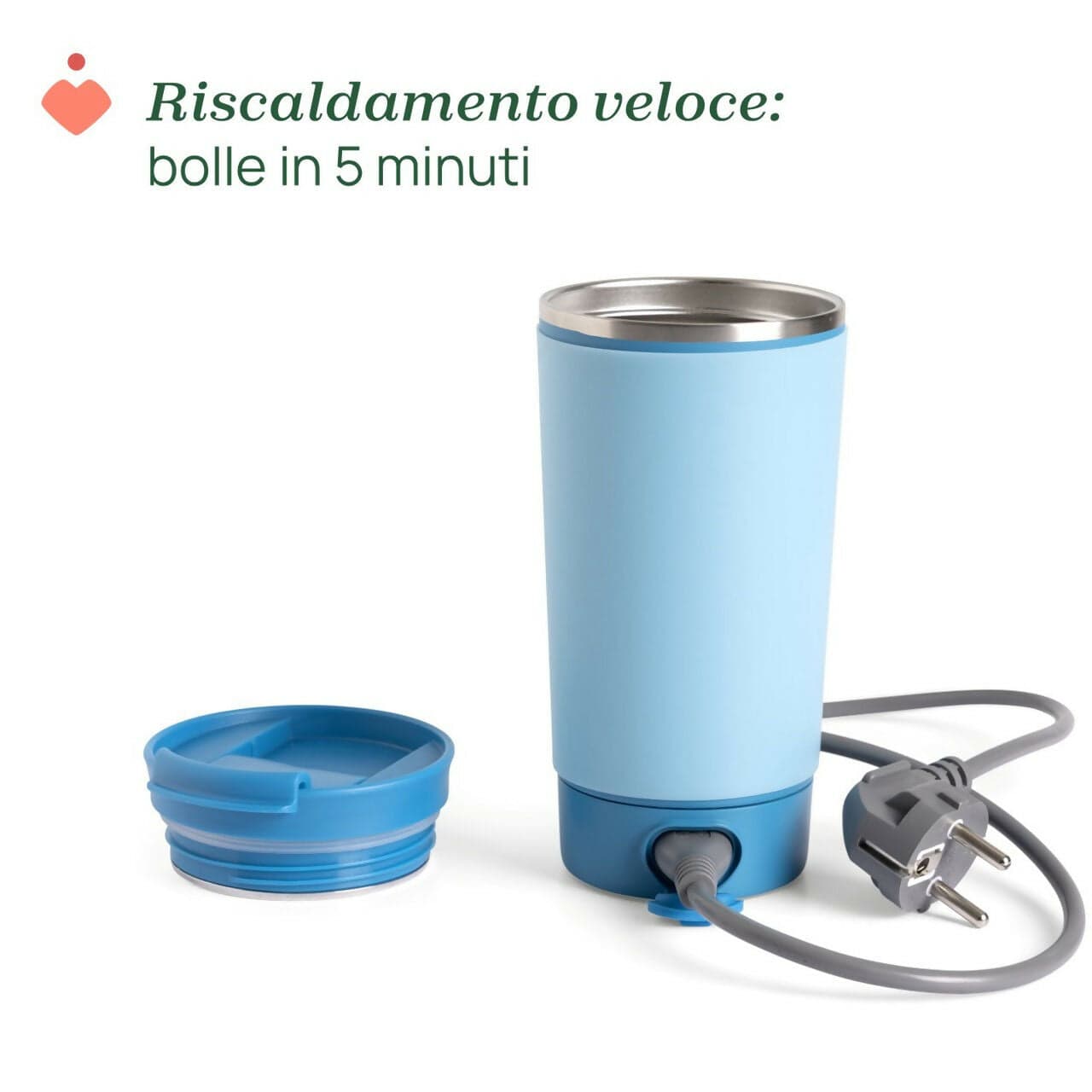 CHICCO Bollitore Portatile - leggero e compatto - con 4 diverse temperature - raggiunge l'ebollizione in 5 minuti - acciaio inox, conserva a lungo la temperatura - impugnatura facile in Set tostapane e bollitore Sanitaria Gioia del Bimbo - Villa San Giovanni, commercioVirtuoso.it