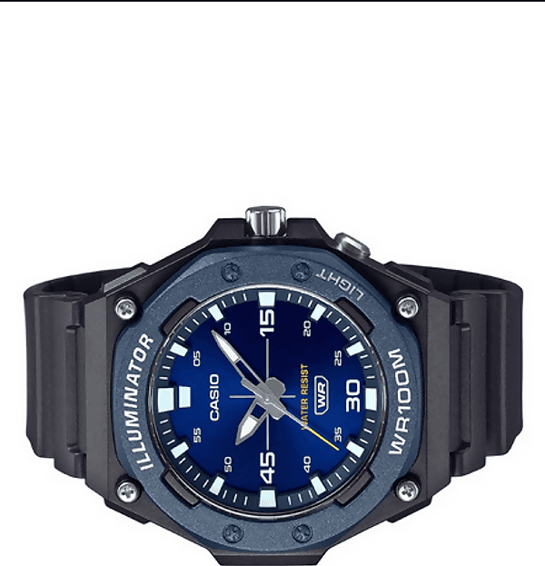 Casio MW-620H-2A – Orologio da Uomo Analogico con Cinturino in Resina, Quadrante Blu, 100 ATM in Orologi da polso Loweconomy - Marineo, commercioVirtuoso.it