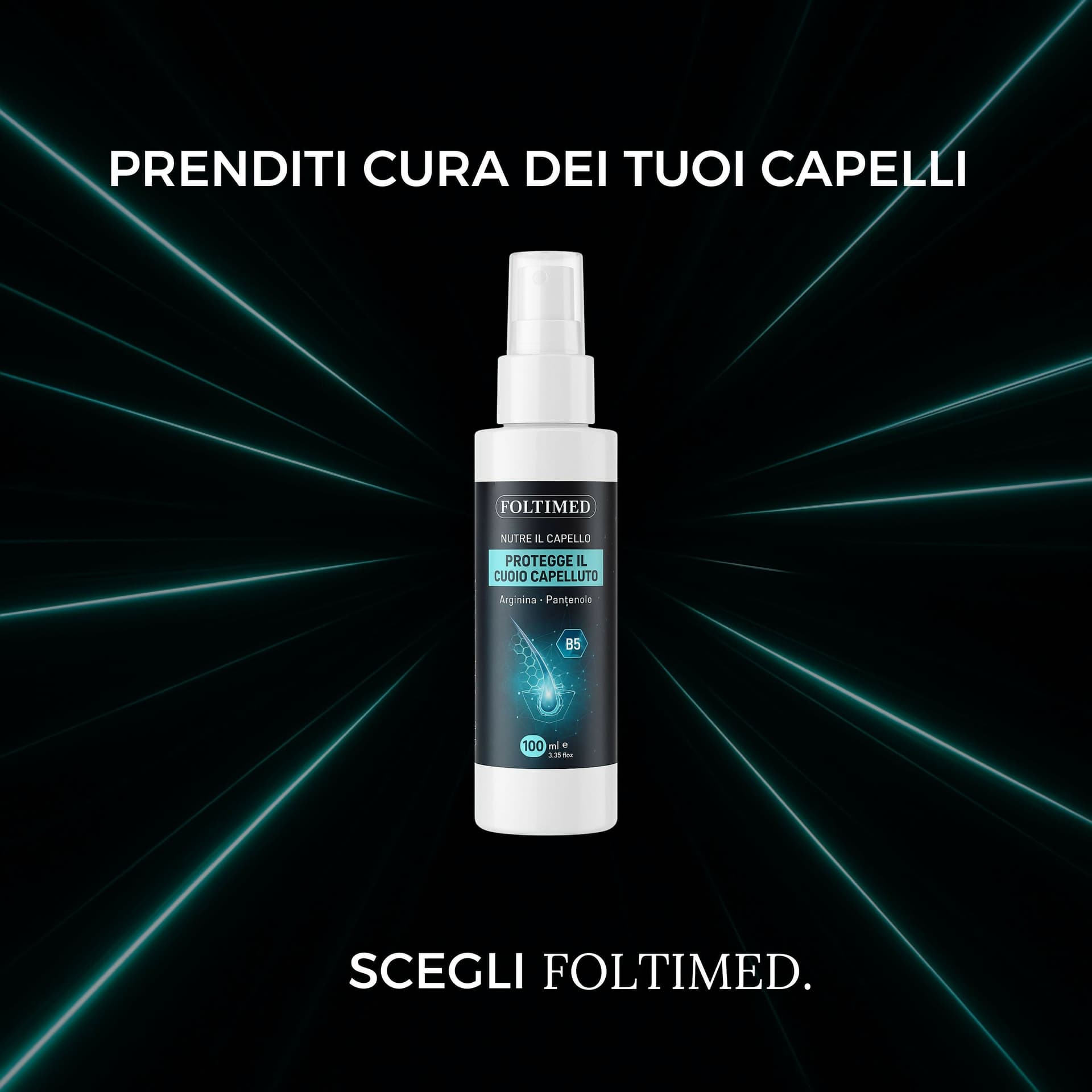 Spray Anticaduta Capelli con Vitamina B5 – Trattamento Rinforzante e Stimolante per la Crescita | Riduce la Fragilità e Protegge il Cuoio Capelluto | Foltimed 100ml in Trattamenti per la ricrescita dei capelli BasketGuru Italia - Palermo, commercioVirtuoso.it
