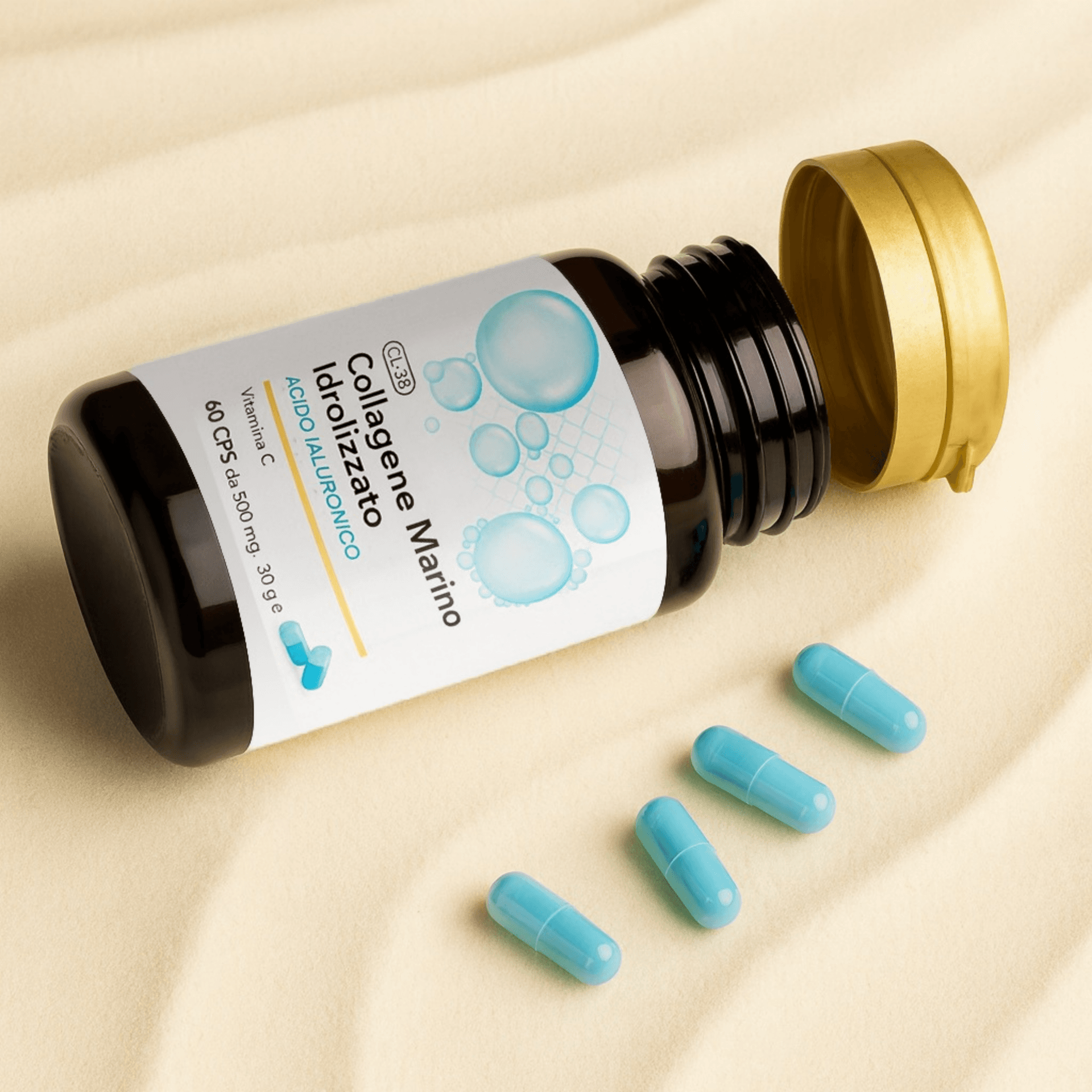 Collagene Marino Idrolizzato con Acido Ialuronico e Vitamina C – Supporto per Pelle Luminosa, Articolazioni e Ossa | Alta Biodisponibilità | CL-38 AlohaLabs 60 Compresse 500MG in Multivitamine e minerali BasketGuru Italia - Palermo, commercioVirtuoso.it