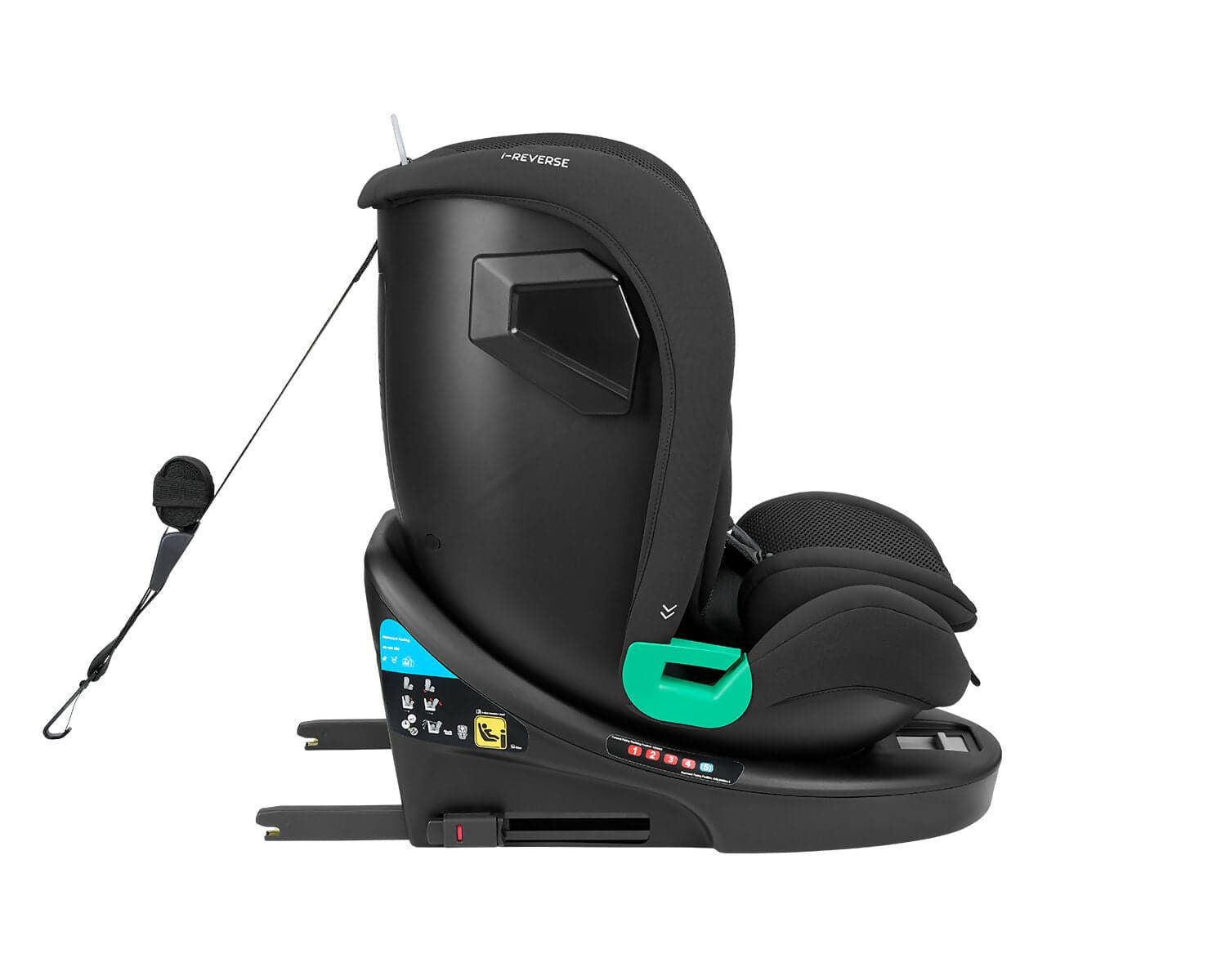 KIKKABOO Seggiolino Auto 40-150 cm i-Reverse i-SIZE Black - Seggiolino Auto con Base Isofix, Da 40 a 150 cm, Omologato ECE R129/03, Girevole A 360° E Reclinabile, Gruppo 0+/1/2/3 Da 0 A 12 Anni, Black, nero in Seggiolini auto Sanitaria Gioia del Bimbo - Villa San Giovanni, commercioVirtuoso.it