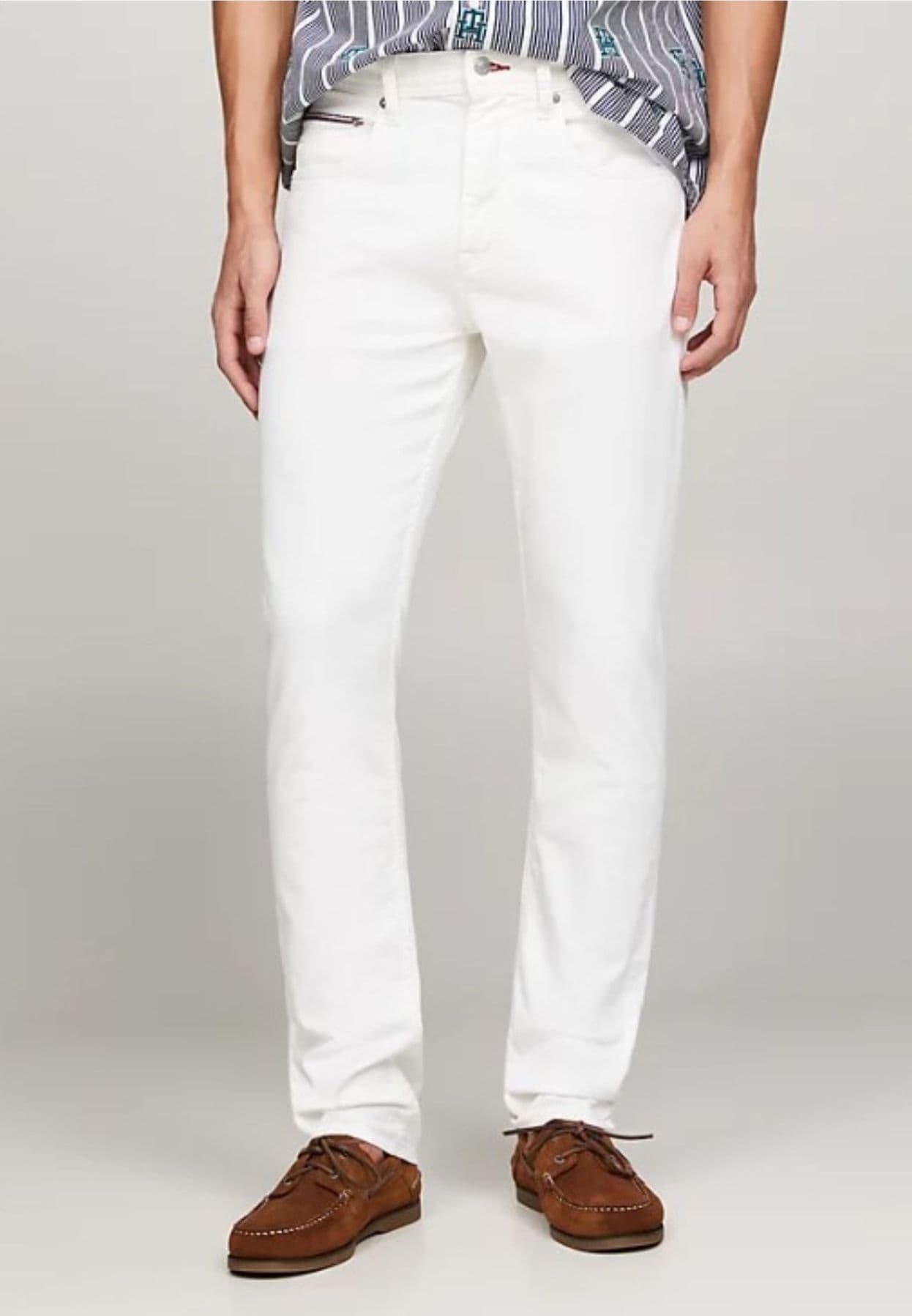 Tommy Hilfiger jeans TAPERED HOUSTON PSTR GALE WHITE da uomo in Pantaloni Drestige - Casamassima, commercioVirtuoso.it