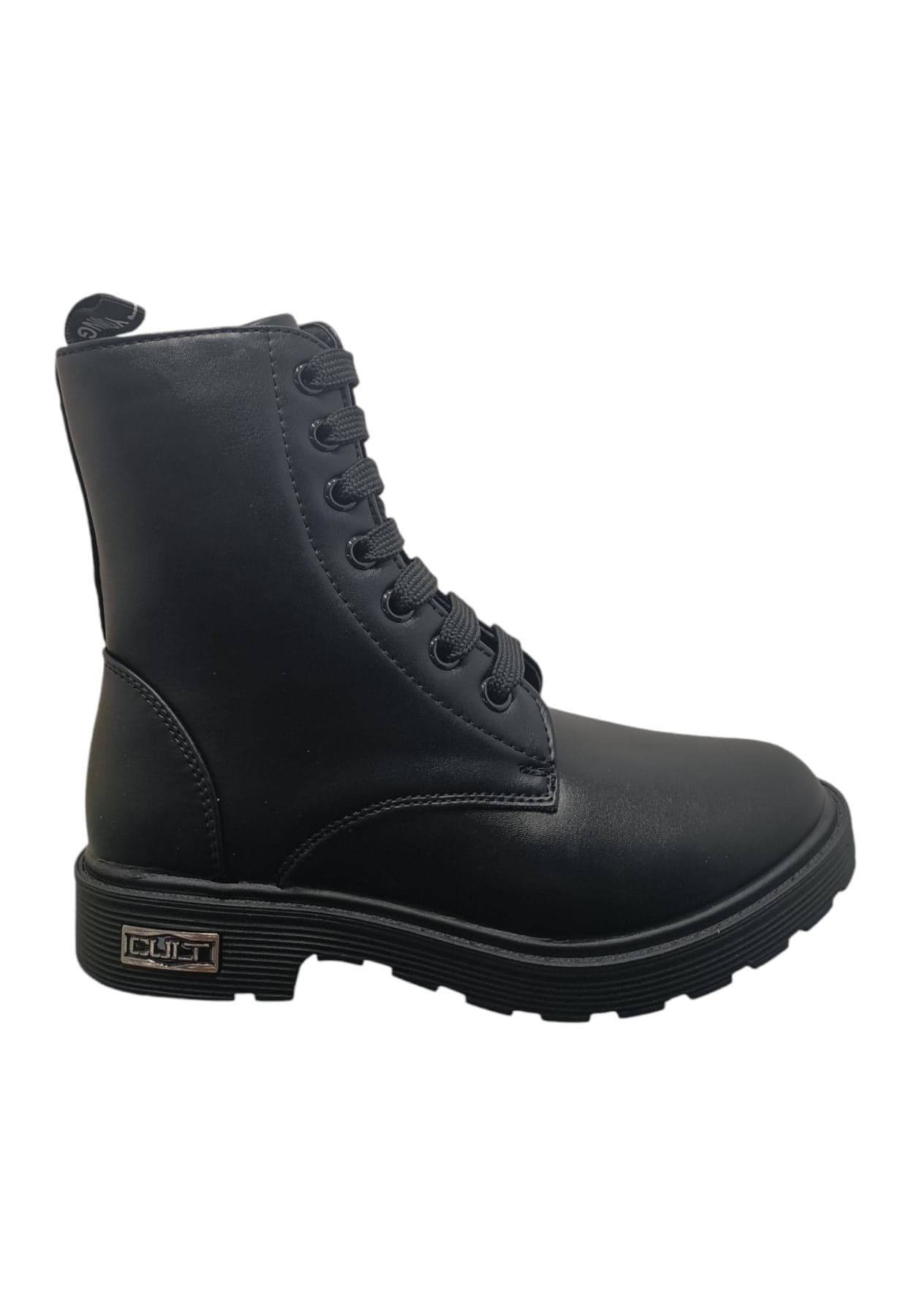 Anfibio bambino Cult Martin nero pelle lacci urban style - 12