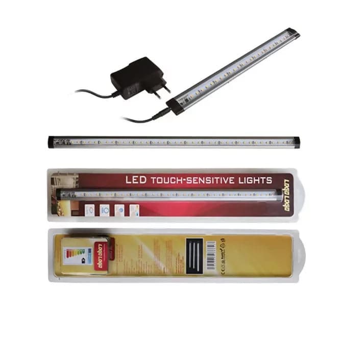 Barra led touch dimmerabile sottopensile mobile cucina scrivania camper 5w bianco caldo 50cm ip20 uso interno