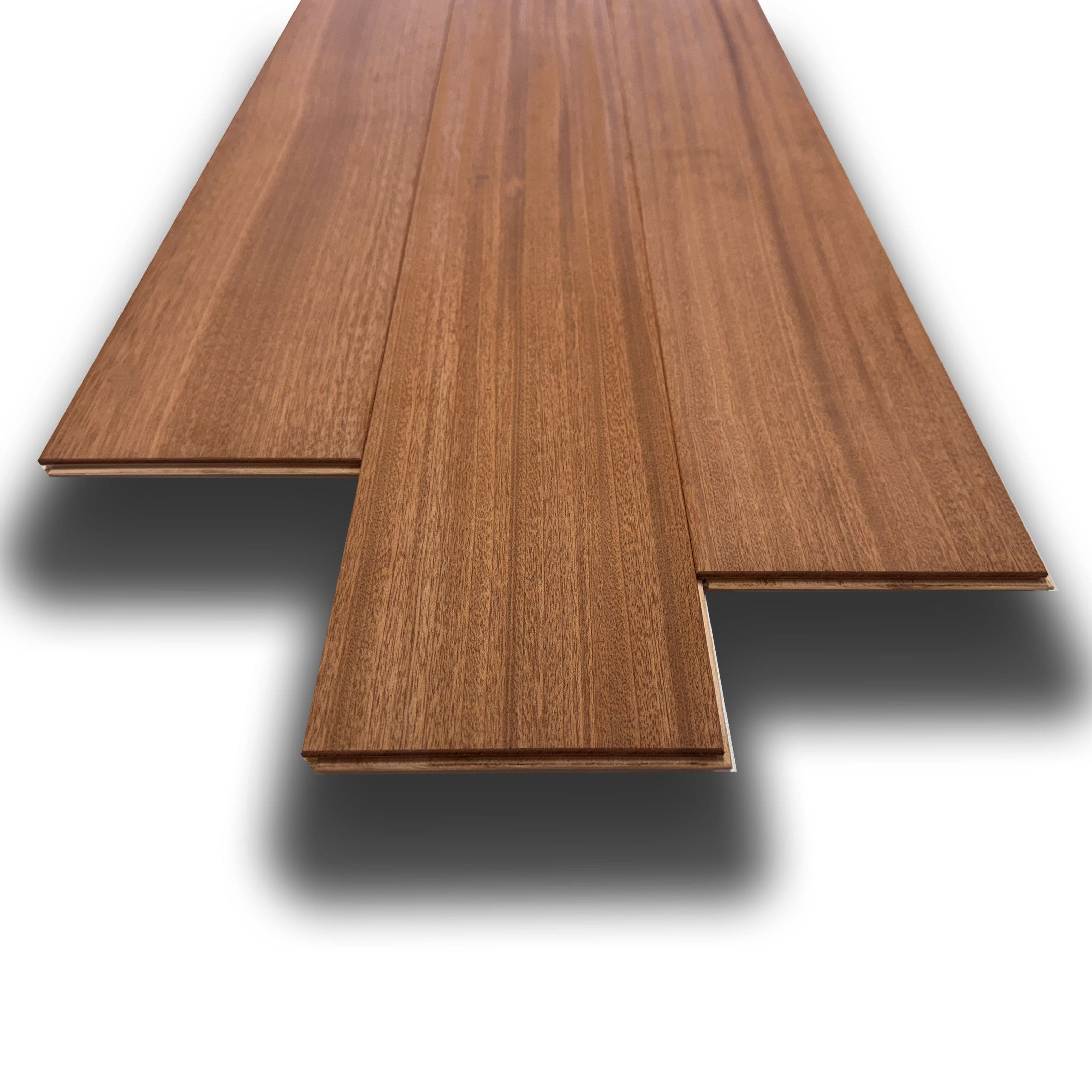 €29,99MQ *MEGA STOCK* Lotto da 45mq di Listone prefinito MOGANO SAPELLI prelevigato bisell. 10x140x600/2300mm (4 nobile) + olio finitura omaggio - Eternal Parquet