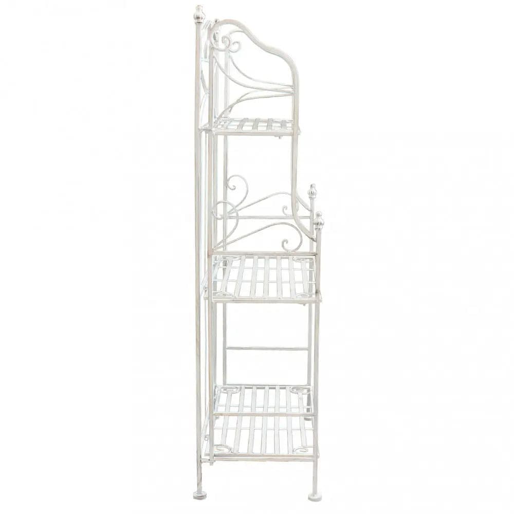 Scaffale Da Terra Stile Provenzale Ferro Bianco Intagliato in Librerie Shopbagno.it - Roma, commercioVirtuoso.it