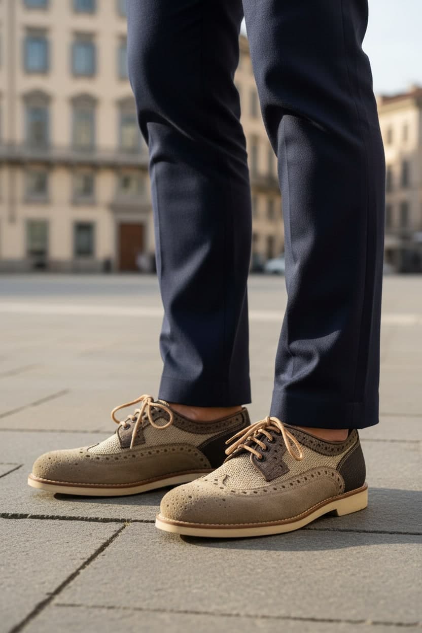 Scarpa Uomo Santoni - Derby Brogue Rondine in Scarpe stringate basse Couture - Sestu, commercioVirtuoso.it