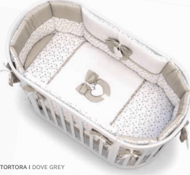 Corredo Tessile Letto Ovale Cuoricino Leonardo in Set copripiumini e federe La Casa Del Bebè - Napoli, commercioVirtuoso.it