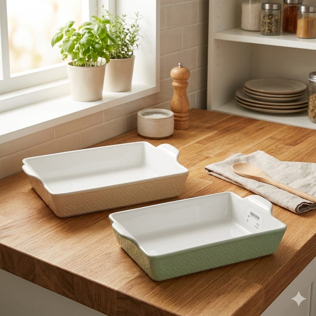 Set 2 Pirofile Evviva Flower 6280 da Forno - 2