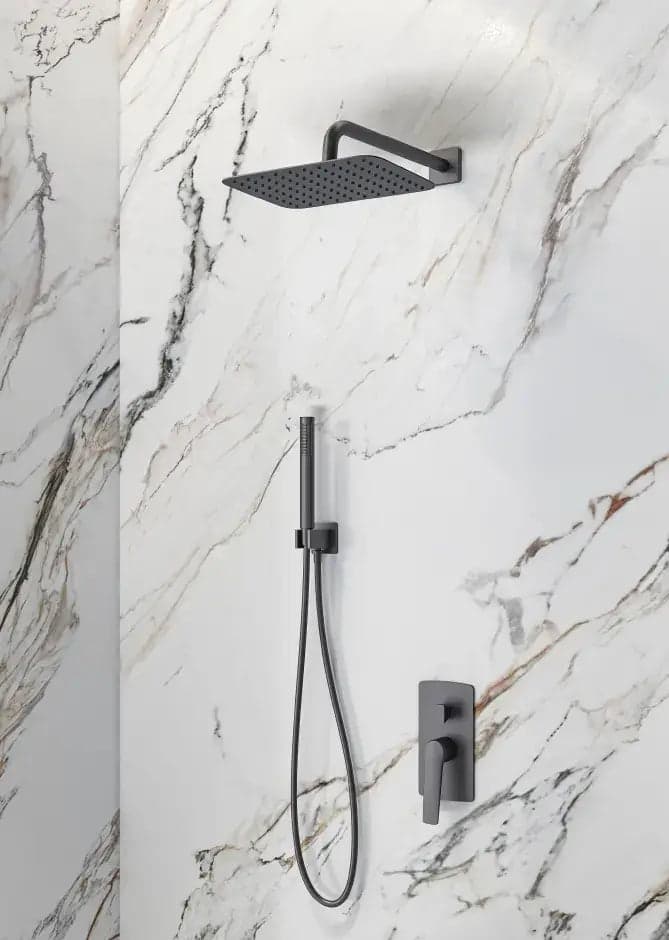 Set Doccia LEA GUN METAL Installazione Ad Incasso in Rubinetti per doccia Shopbagno.it - Roma, commercioVirtuoso.it