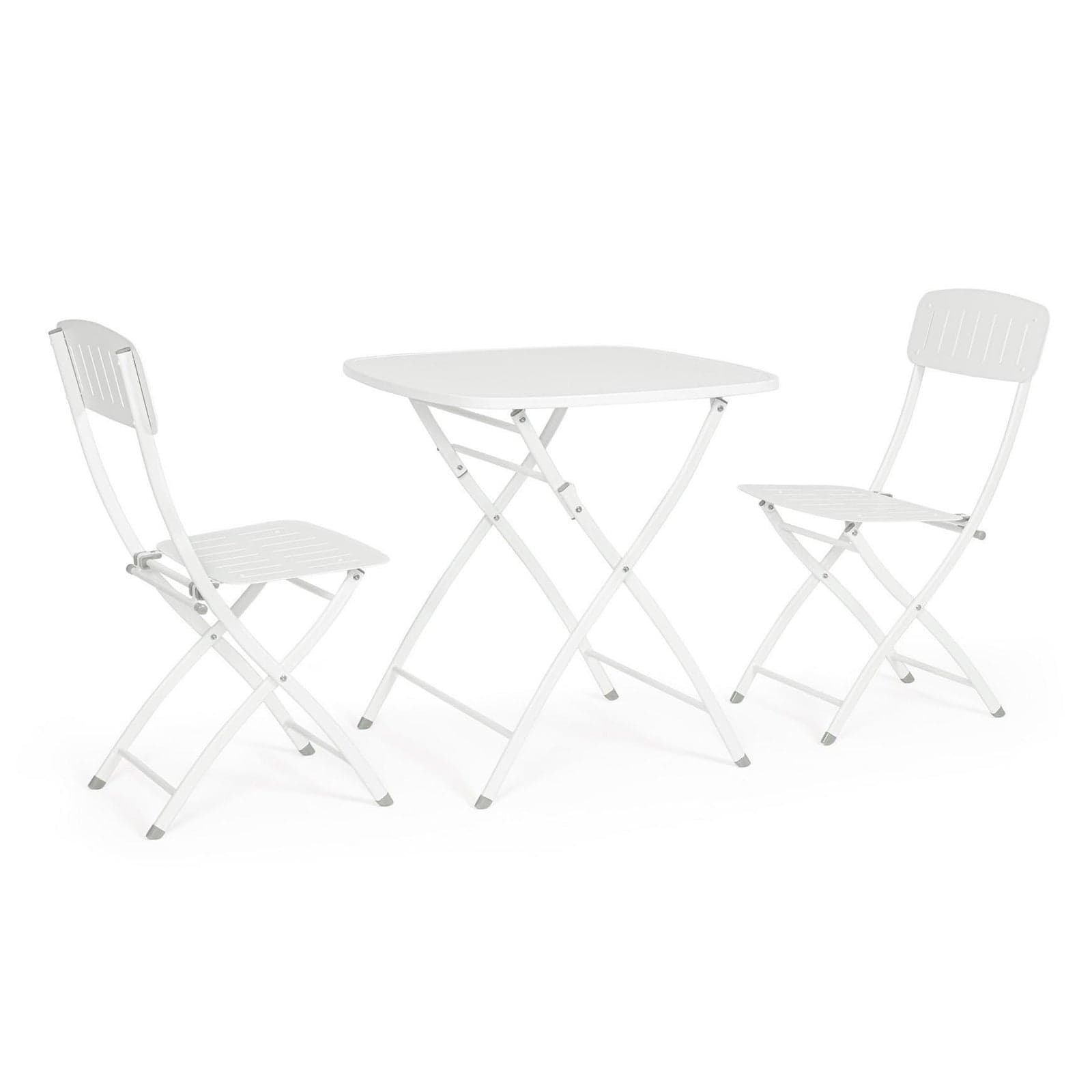 Set tavolo con 2 sedie "Bistrot" in acciaio verniciato per esterno - 23