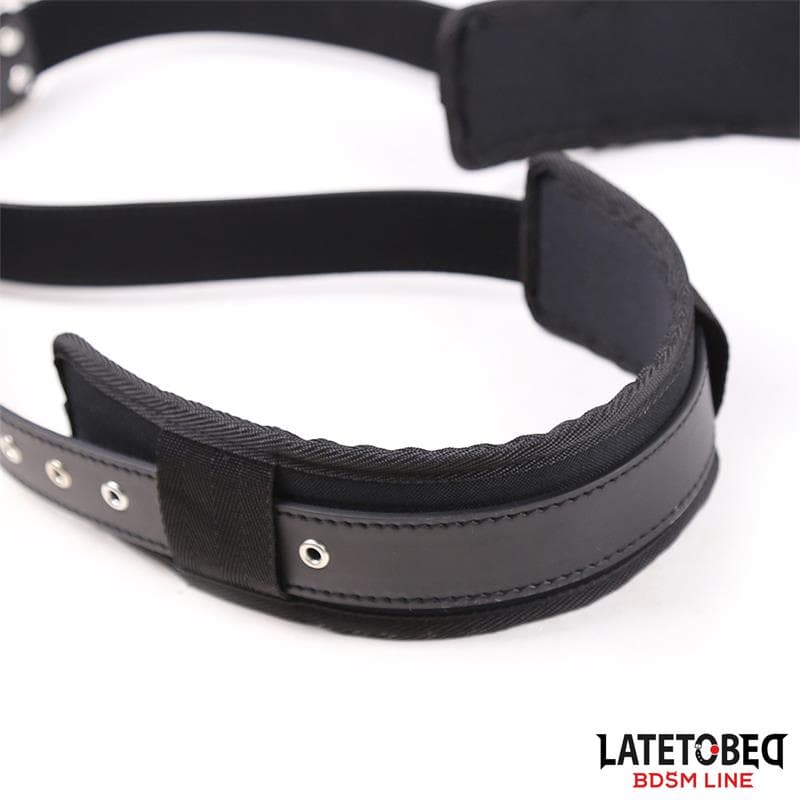 Bondage set blocco posizioni nero regolabile ideale per BDSM e fetish kit Latetobed in prodotto Erosdom - Palmi, commercioVirtuoso.it