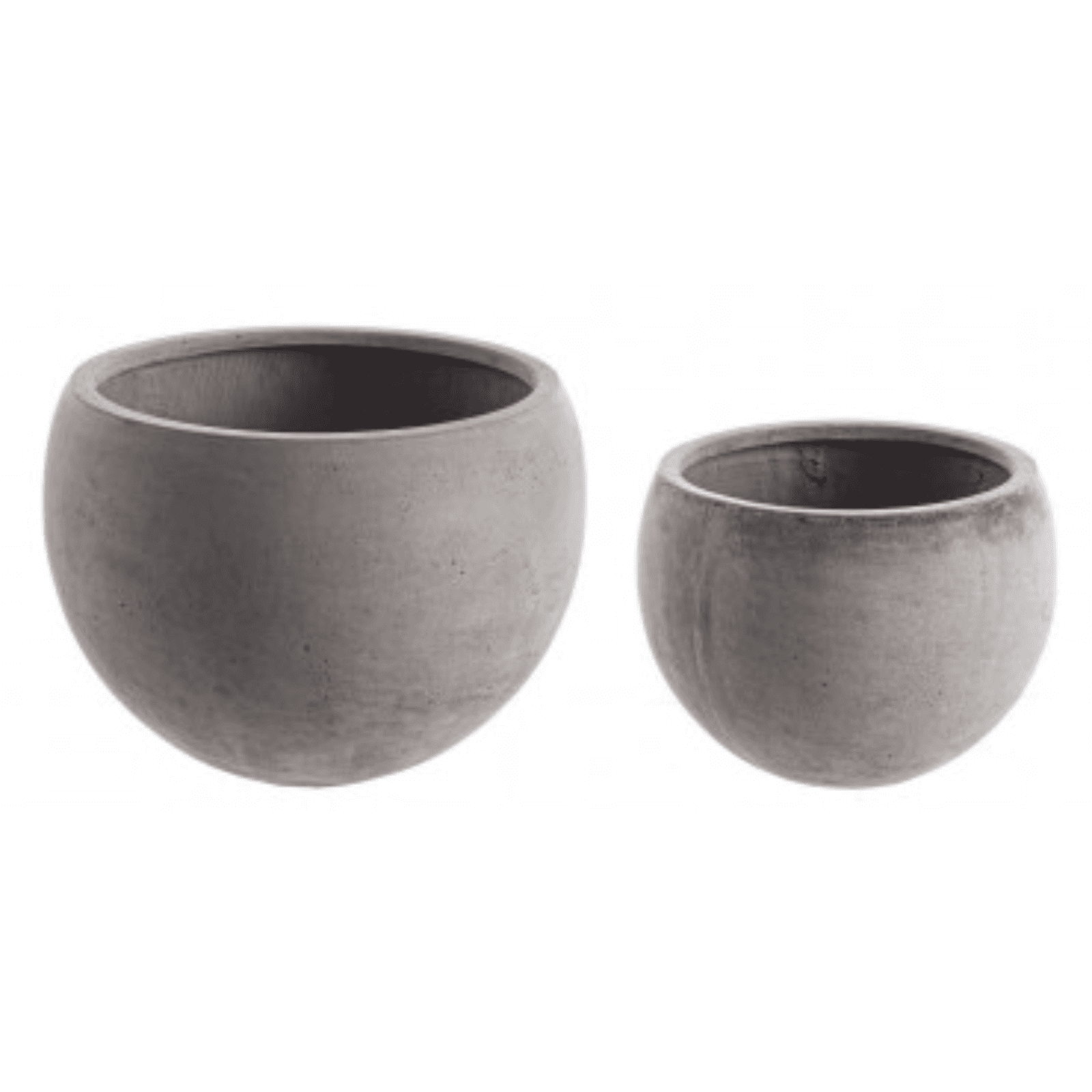 Set 2 PortaVaso Cement Grigio in Argilla Colorata per uso esterno. - 4