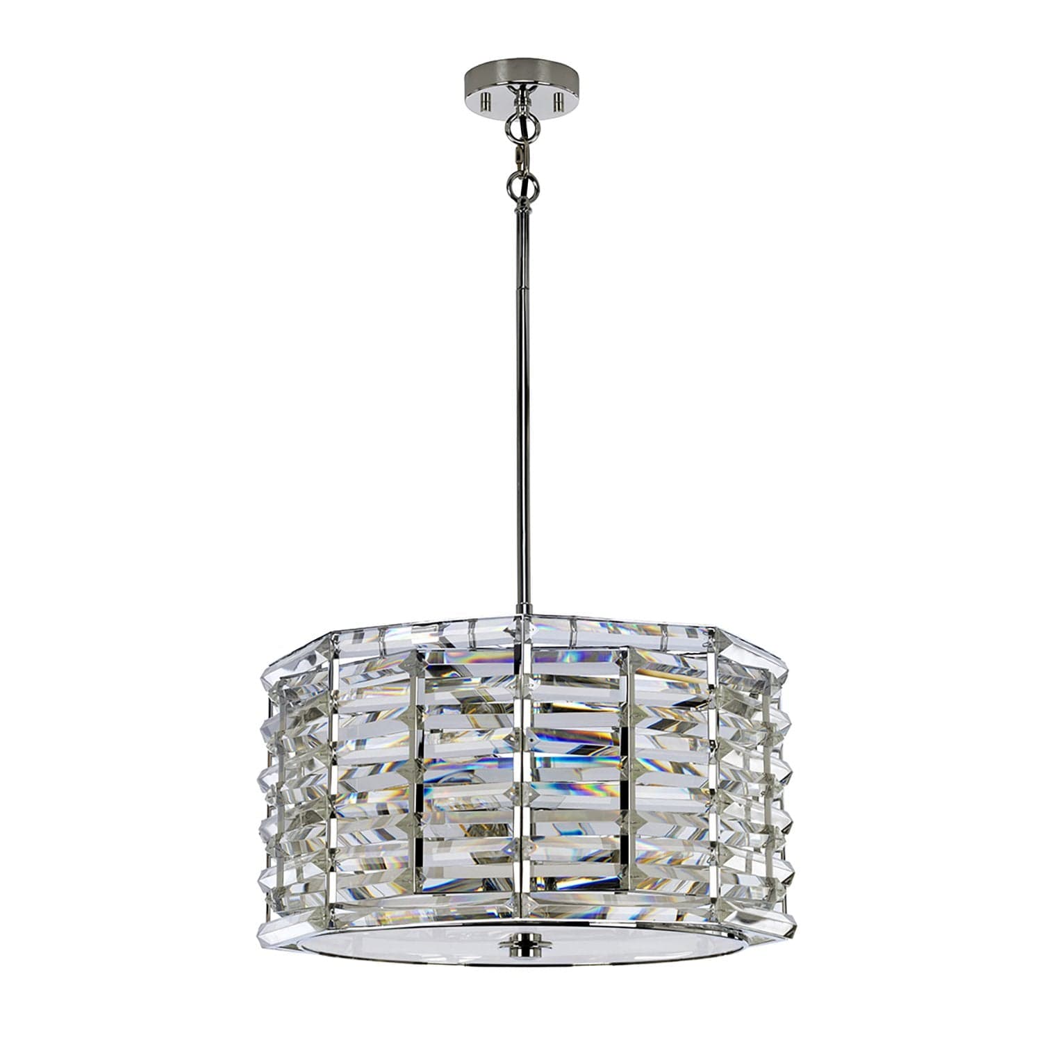 Lampadario Contemporaneo Shoal Acciaio Nichel Lucido 4 Luci E27 in Lampadari LuceArt - Montecorvino Pugliano, commercioVirtuoso.it