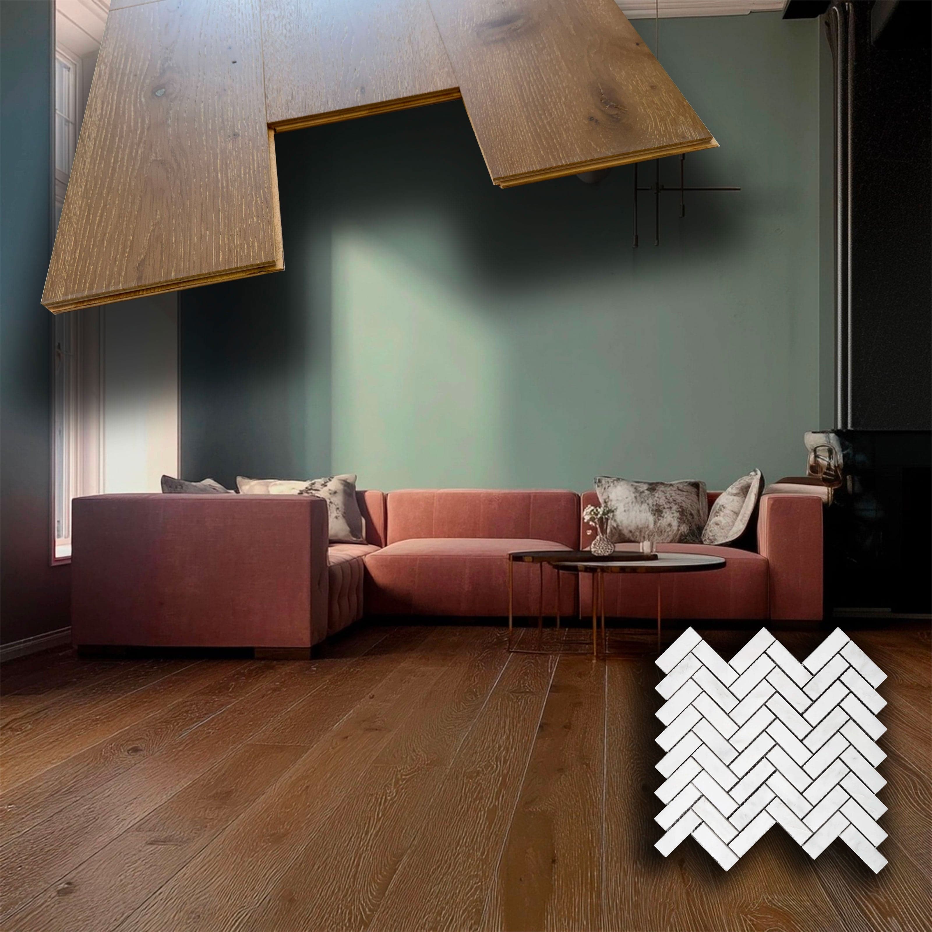 €32,99MQ *MEGA STOCK* Lotto da 54mq di Listone prefinito ROVERE MAISON Vern. bisell. Spazz. 12x120x600mm (3 nobile)