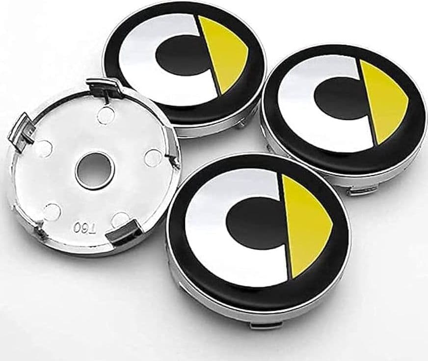 4 Coprimozzo Smart 451 453 Fortwo Forfour 2009-2020 Compatibile Giallo da 60mm in Coprimozzi Solgeny - Besate, commercioVirtuoso.it