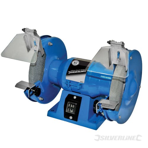 Smerigliatrice lucidatrice mola molatrice da Banco Silverline 150W Affilatrice