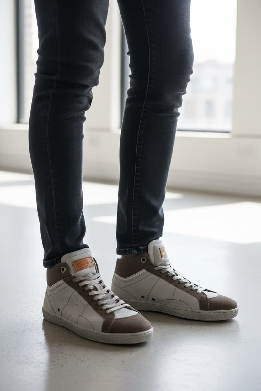 Scarpe Uomo Santoni - Sneacker Alte in Sneaker casual Couture - Sestu, commercioVirtuoso.it