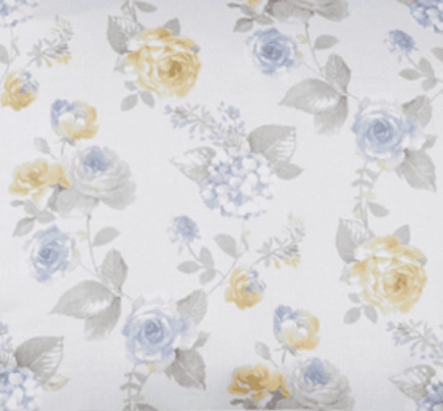 Completo letto in raso di puro cotone Romance Azzurro - Vanita di raso