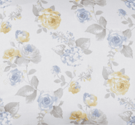 Completo letto in raso di puro cotone Romance Azzurro - Vanita di raso