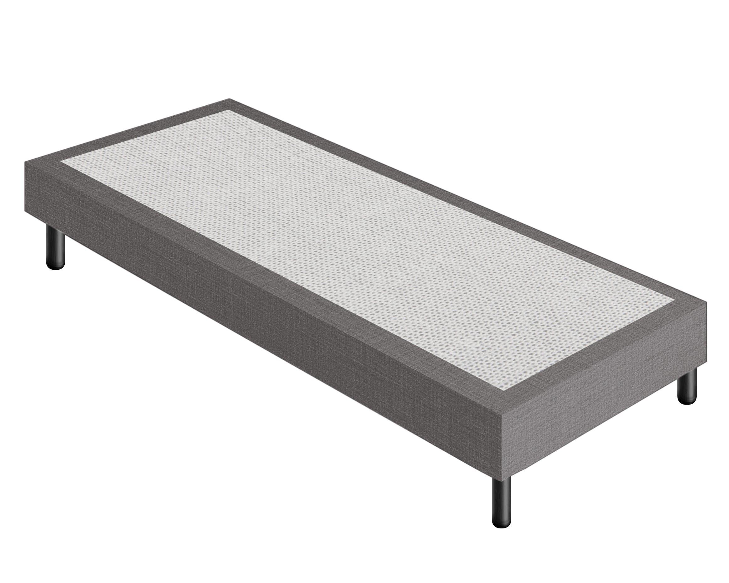 Letto Sommier Singolo 80x190 Grigio Rivestito - Resistente fino a 120 Kg per Persona in Basi a doghe iLoveSleep - Concesio, commercioVirtuoso.it