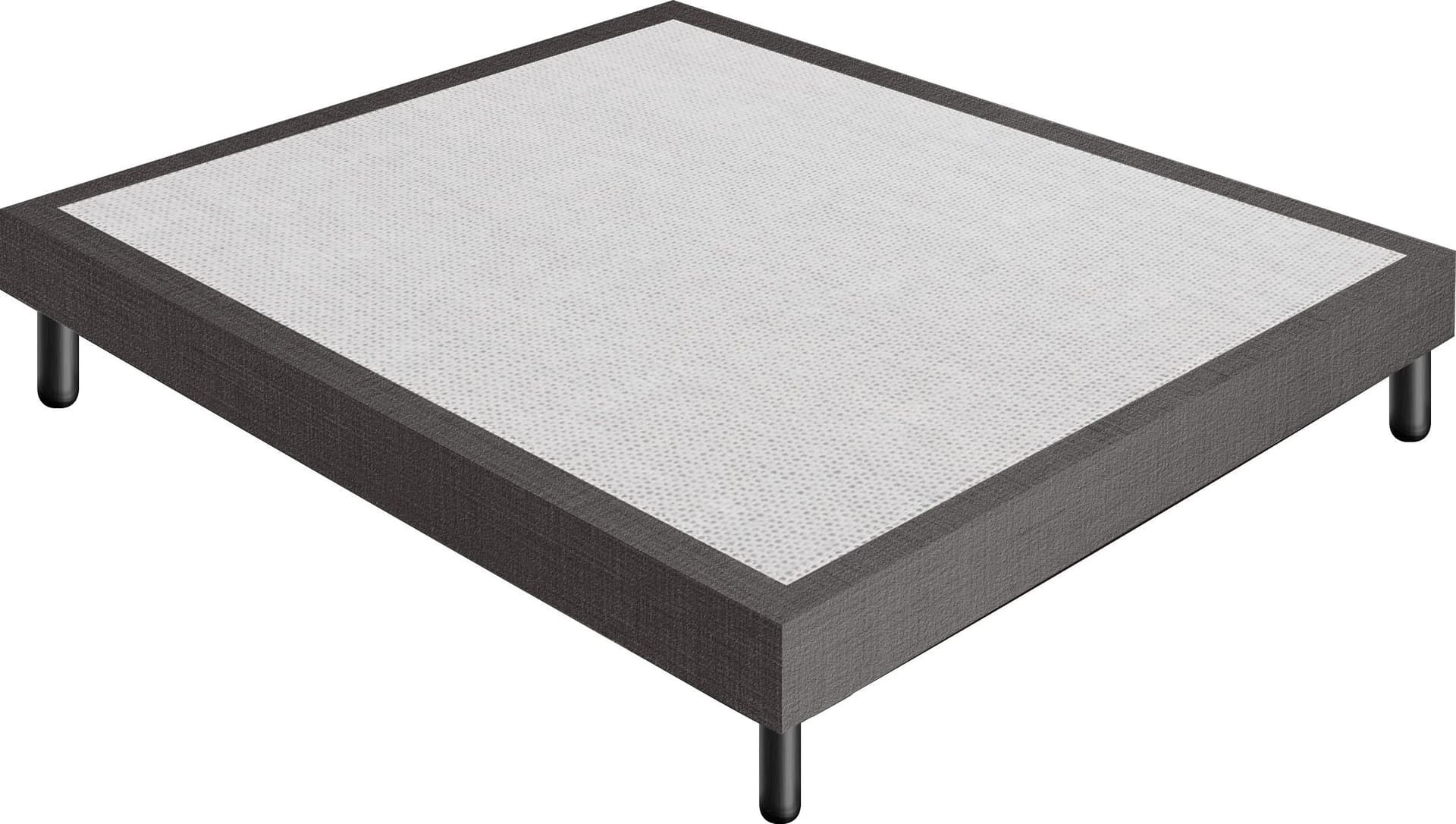 Letto Sommier Grigio Scuro Rivestito - Resistente fino a 120 Kg per Persona in Basi a doghe iLoveSleep - Concesio, commercioVirtuoso.it