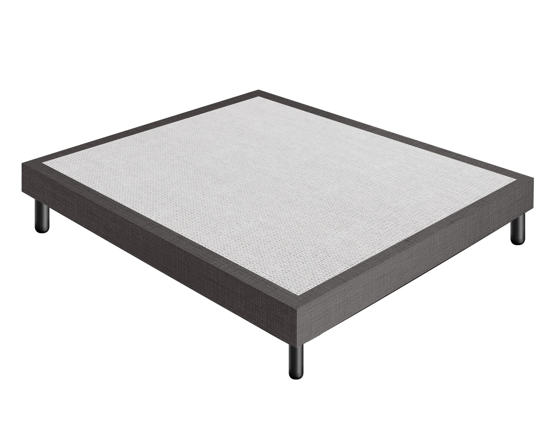 Letto Sommier Grigio Scuro Rivestito - Resistente fino a 120 Kg per Persona in Basi a doghe iLoveSleep - Concesio, commercioVirtuoso.it