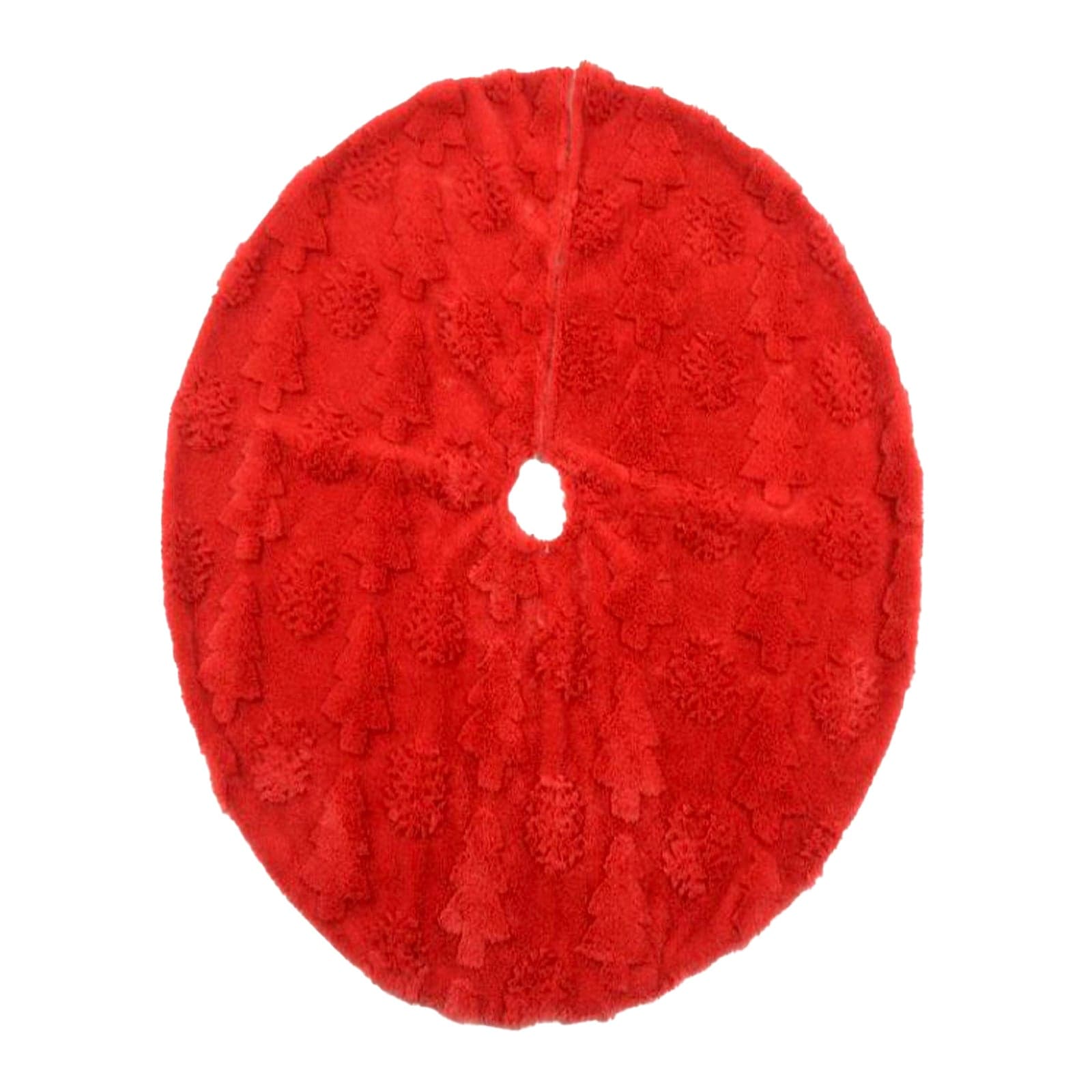 Copribase per albero di natale tappeto tondo in tessuto Ø 80 cm - 3